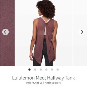 Lululemon meet halfway polar shift Antique Bark Tank Top